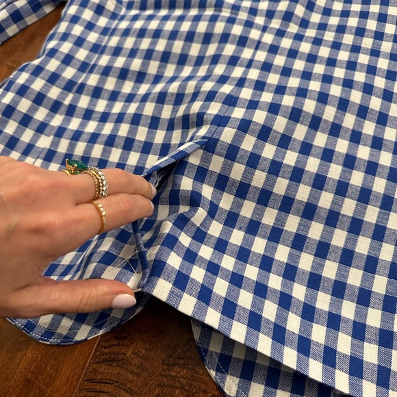 J. Crew Gingham Linen Schoolboy Blazer Jacket Sz 8 Petite - Picture 10 of 15